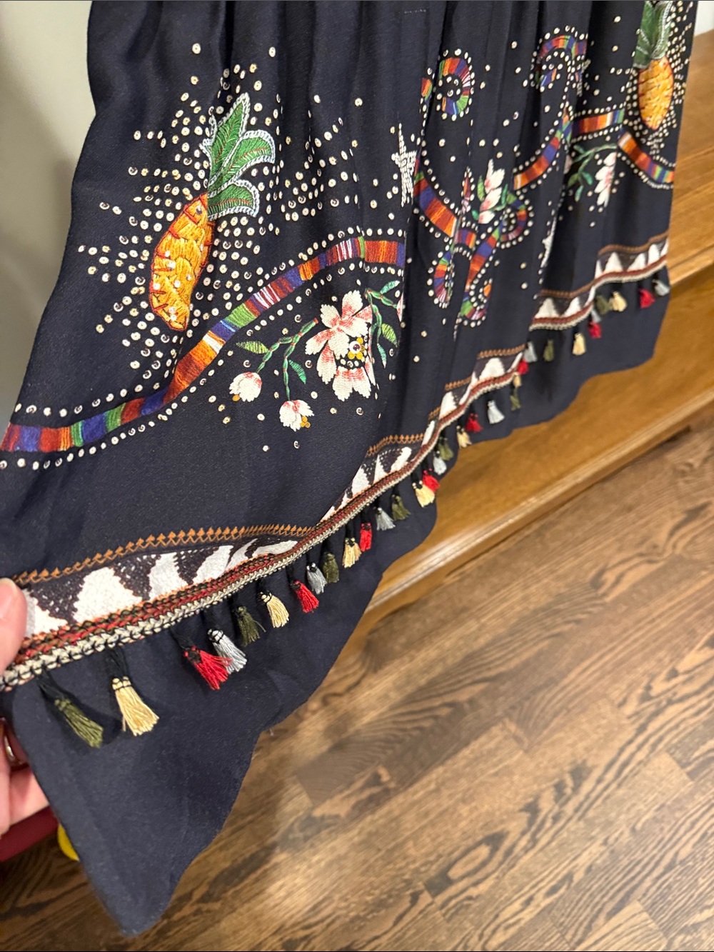 Farm Rio Black/multi Maxi Dress - Picture 4 of 5